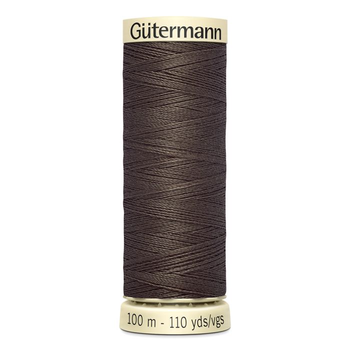 Lot de 5 bobines 100m Fil 100% polyester Gutermann Ref 788988 - Att 480 - cendre