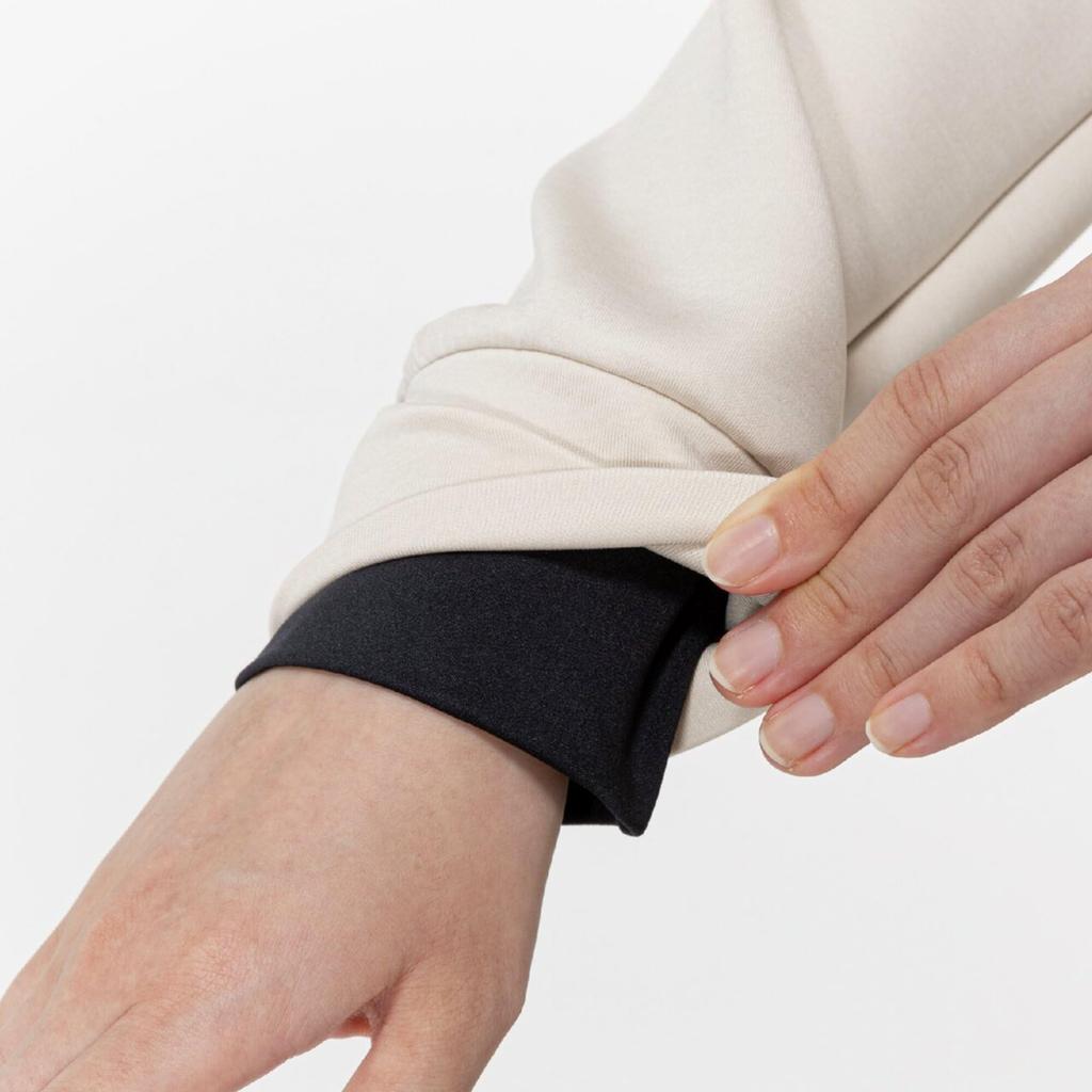 Stretch Sweatshirt Ivory Size Training Wear Women's Hoodie, Heather, S, 32MCC330,