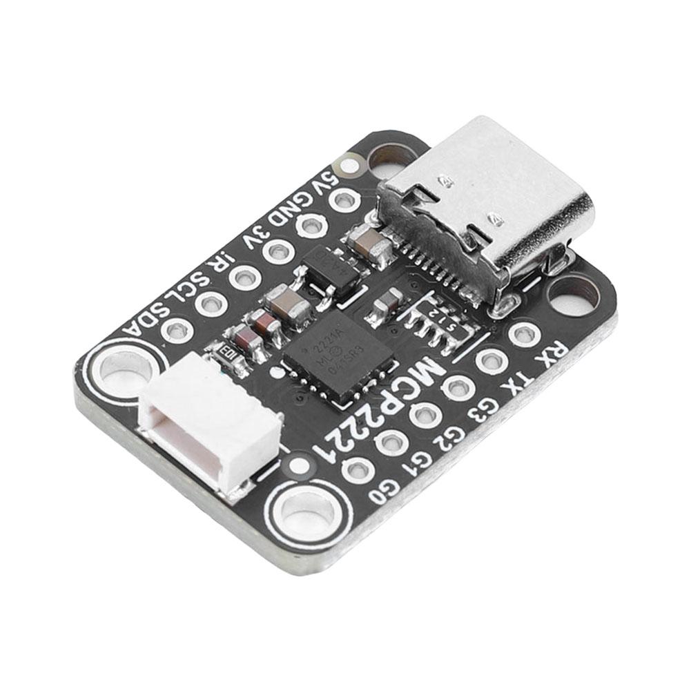 MCP2221A General Purpose USB To GPIO ADC I2C MCP2221A Breakout USB To GPIO Module Board for Stemma QT/Qwiic