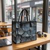 Cracked Pattern Tote Bag Fashion Large Capacity Daily Casual Shoulder Handbag for Women