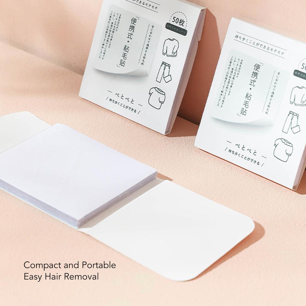 2Pcs Lint Sticker Pet Hair Remover Portable Lint Remover Pocket Size Paper for Home Clothes