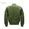 Plus Size Men's MA-1 Pilot Jacket - Sporty Stand-up Collar Casual Wear