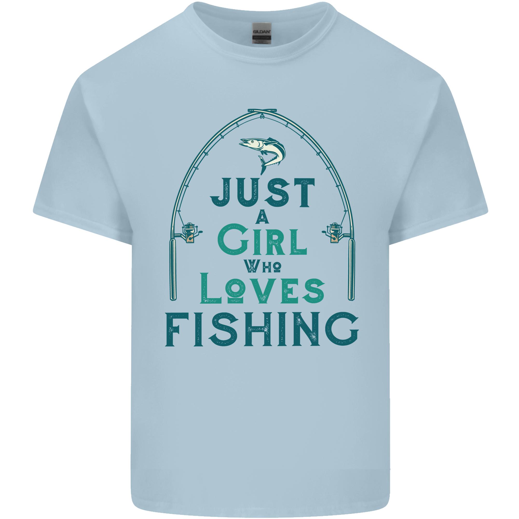 Just a Girl Who Loves Fishing FisherUnisex Unisexs Light Cotton TShirt S