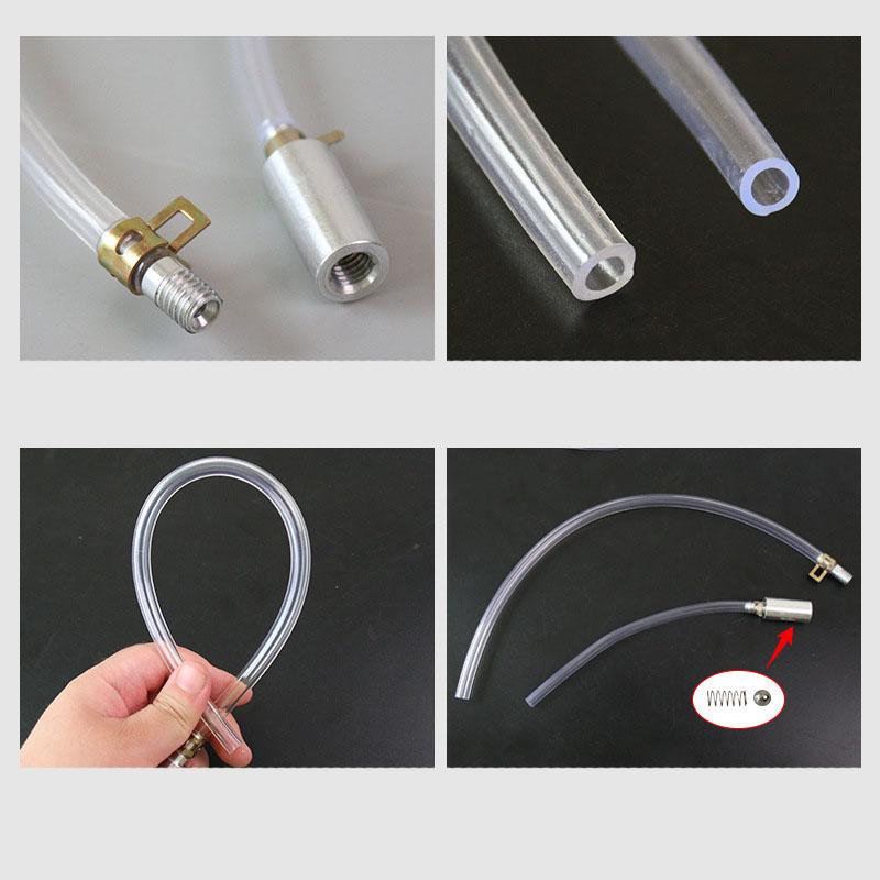 Motorcycle One-Way Check Valve Brake Fluid Drain Hose Refueling Pipe Hydraulic Brake Drain Tool Motorcycle Drain Pipe