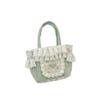 New Plaid Fresh Handbag Lace Handbag Commuting Finishing Handbag