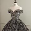 Cross-border Shiny Pitaya Puffy Skirt Wedding & Evening Gown