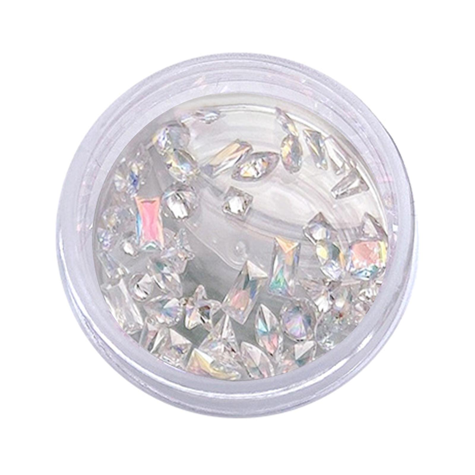 

50 шт. роскошные циркониевые подвески для ногтей стразы для украшения ногтей ювелирные изделия своими руками роскошные подвески для украшения ногтей часть белый