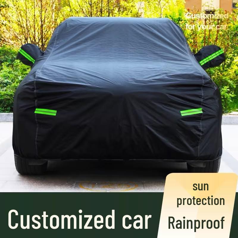 Oxford Car Cover: Sun, Rain, Heat & Dust Protection - Universal Fit DuPont Oxford Cloth All-Season чёрный
