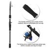Black Carbon Fiber Fishing Rod Ultra Light Portable Travel Pole Pikestaff Handle(Casting 2.7M)