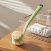 2pcs Anti Slip Long Handle Bath Brush 3-in-1 Massage Bath Brush  Household Shower