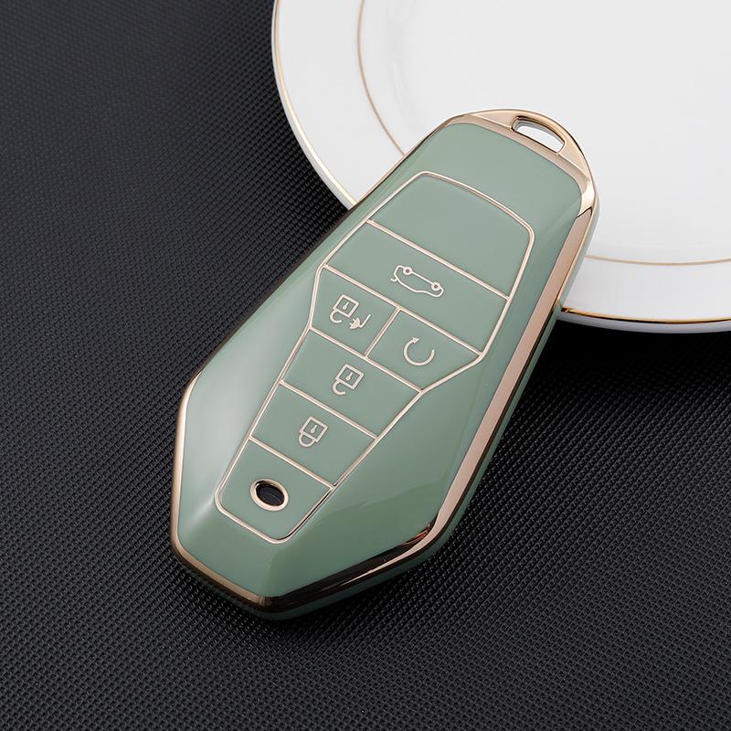 Elegant Gold-Edged GAC Aion Z03 Car Key Protective Case for Men and Women