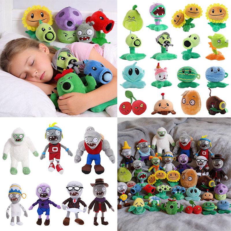 Plants Vs Zombies Plüschtiere Sonnenblume Erbsenschießer Puppen Weiches Kuschelkissen Kinder Weihnachtsgeschenk