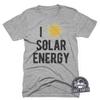 I Love Solar Energy T-Shirt, Save The Planet, Mens, Womens, Kids Tshirts, Gift