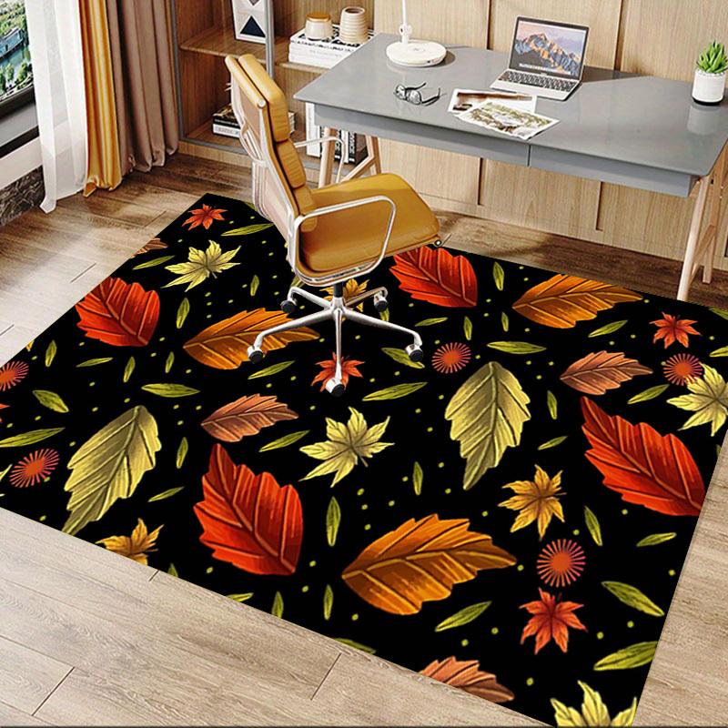 1PC Autumn Leaves Extra Large Non Slip Floor Carpet, Office, Family, Studio Large Area Rug Indoor Rugs, Bold Statement Piece