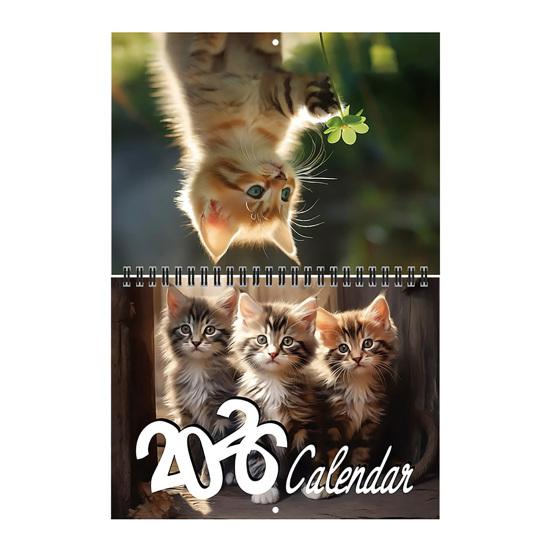 Kitten Cat Calendar Jan.2026 - Dec.2026 12 Month Wall Calendar
