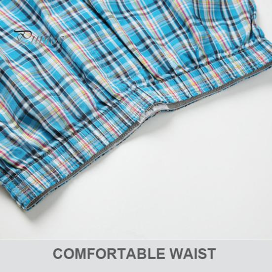 Men Elastic Cotton Loose Underpants Soft Stretchy Blended Panties