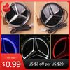2025 Autocolant Fierbinte Mașină Logo Grilă Față Mașină Față Oglindă Lumină Insignă LED Pentru Mercedes Benz W166 GLS350 AMG/GLS63 X205 Emblema Luminoasă