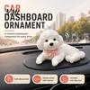 Dog Shape Calming Toys Stress Relief Toy for Car Dashboard Decor, Puppy Squeeze Animal Anti-Anxiety Sensory with Anti-slip Mat, Soft