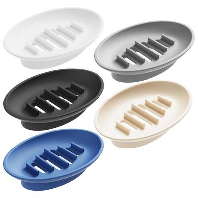 Portasapone con drenaggio Lavello Porta Saponetta Vassoio Silicone Autodrenante Scatola Portaoggetti Contenitore Portaoggetti Piccolo Organizzatore