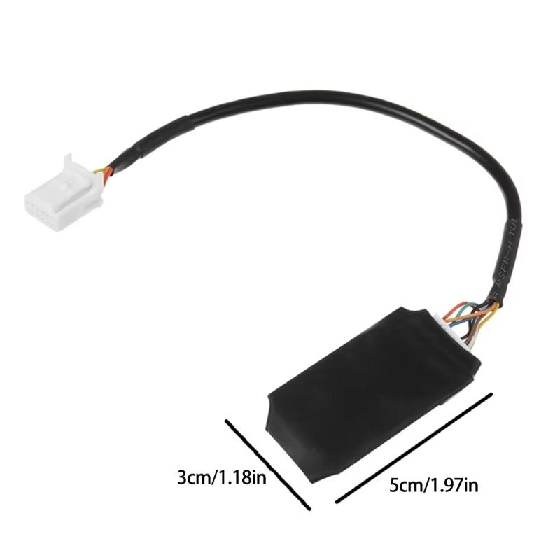 Car Radio Bluetooth-compatible Auxiliary Cable Microphone Plastic Adapter Cable Wireless Music Transmitter Cable Plastic