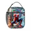 Spider-Man Cartoon Anime Lunch Bento Bag Children'S Fully Printed 3D Digital Insulation Bag Portable Outdoor Picnic Bag