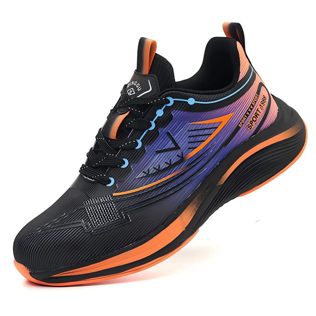 Fashion Labor Protection Shoes Anti-smashing Anti-piercing Lightweight Breathable Safety Shoes Steel Toe Work Boots for Men