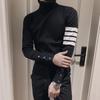2024 Winter Korean Slim Fit Men's Casual High Neck Knit Sweater
