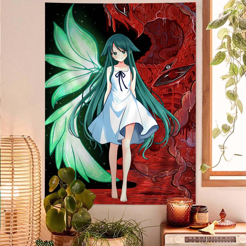 Ssaya No Uta The Song Of Saya Colorful Tapestry Wall Hanging Hanging Tarot Hippie Wall Rugs Dorm Wall Art Decor