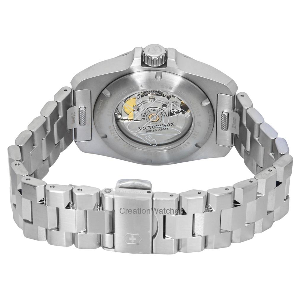 Victorinox I.N.O.X Edelstahl Blaues Zifferblatt Automatik 242020 200M Herrenuhr