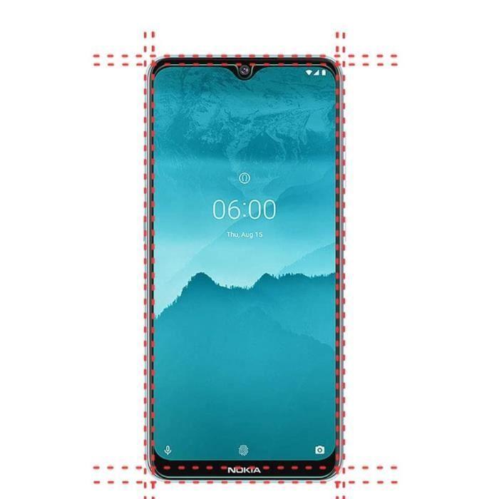 Film Vitre Protection Ecran - Phonillico® - Nokia 6.2 / 7.2 - Pack de 2 - Résistant aux rayures