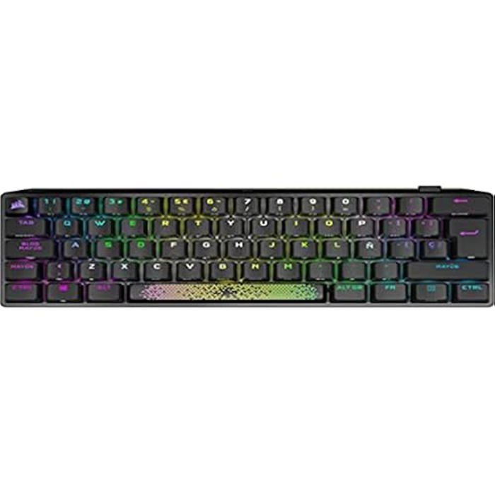 Clavier - CORSAIR - K70 RGB Pro Mini Wireless - MX Red - Espagnol - Sans Fil