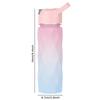 600/750ml Gradient Water Bottle Large Capacity Portable Outdoor Sport Fashion Drinking Plastic Bottles BPA Free Eco-Friendly