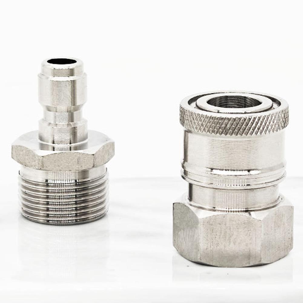 Pressure Washer Quick Connector Stainless Steel Connector Easy Setup