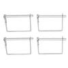 4PCS Trailer Coupler Pin Zinc Plated Iron Shaft Locking Hitch Pin Safety Coupler Pin 0.25in Diameter 2.76in Long