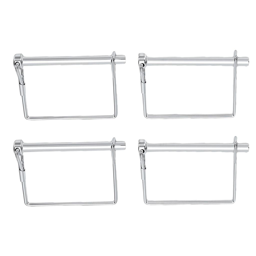 4PCS Trailer Coupler Pin Zinc Plated Iron Shaft Locking Hitch Pin Safety Coupler Pin 0.25in Diameter 2.76in Long