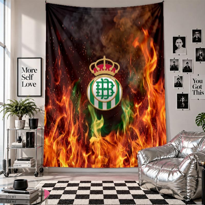 Real Betis Football Wall Tapestry Home Decor Wall Hanging Cloth for Bedroom Living Room Background