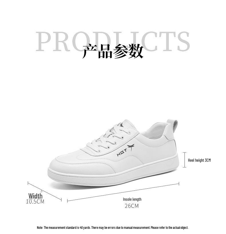 Red Dragonfly Men's Genuine Leather Sports Casual Shoes - All Black, Autumn/Winter 2025