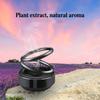 Solar Car Carrying Fragrance Air Freshener Perfume Double Ring Rotary Decoration Automobile Interior Air Outlet Diffuser
