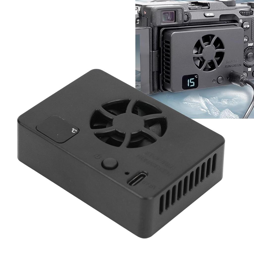 Camera Cooling Fan, Camera External Cooling System for Live Broadcast, for A7M4, ZVE1, A6700, A7C2, A7C, ZV E10, ZV1, XT4, R6 R7