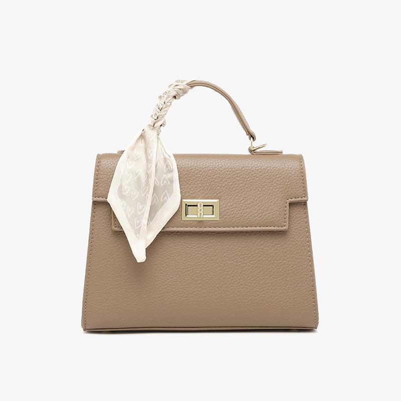 

Французская минималистская сумка Carrie Bag, женская сумка с уникальным и изысканным дизайном, повседневная и универсальная сумка через плечо серый