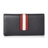 Baliro Classic Blue And White Striped Leather Wallet Men Wallet Black Red 6231961
