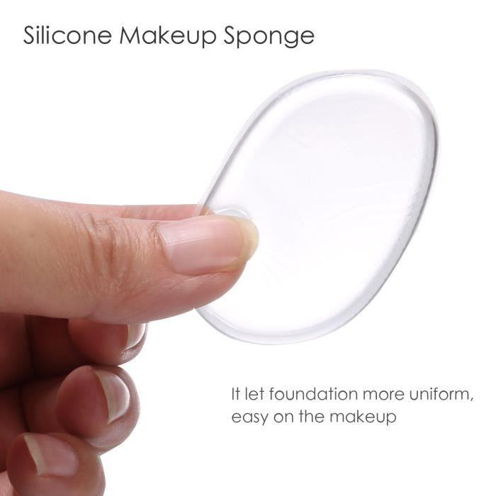 Cosmetic Applicator Puff Transparent Silicone Makeup Sponge Soft Makeup
