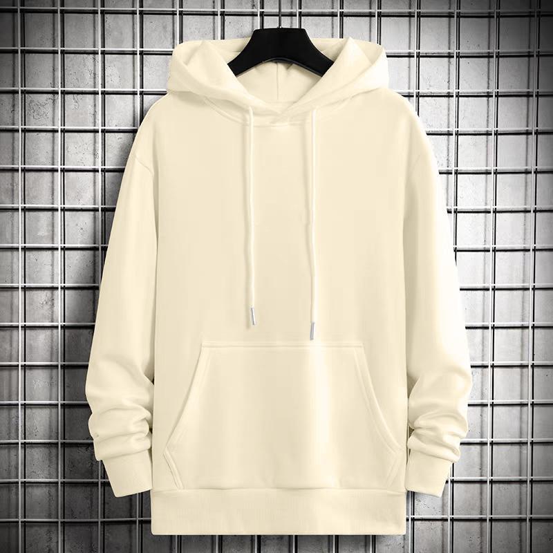 Осенняя Зимняя Однотонная Толстовка Мужская Повседневная Теплая Толстовка L