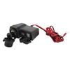 Motorcycle Phone Charger Multifunctional Dual USB Adapter 10?24V with Red Digital Display Voltmeter
