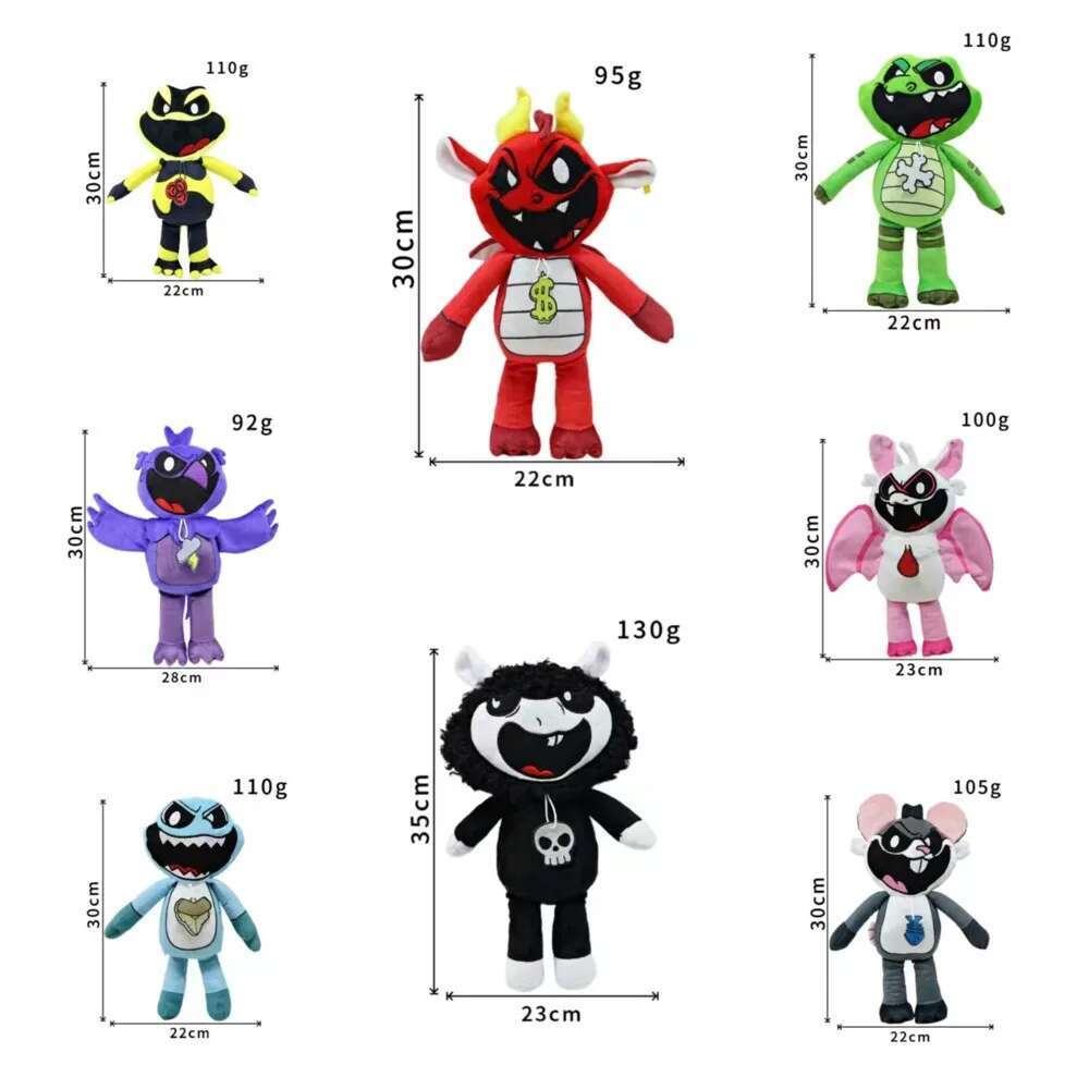 Plyšová hračka Nightmare Critter Pianosauruses Plyšová Yarnabys Doeys Hračka Plyšové zviera Nightmare Critter Plyšák Bábika Peluche Darček