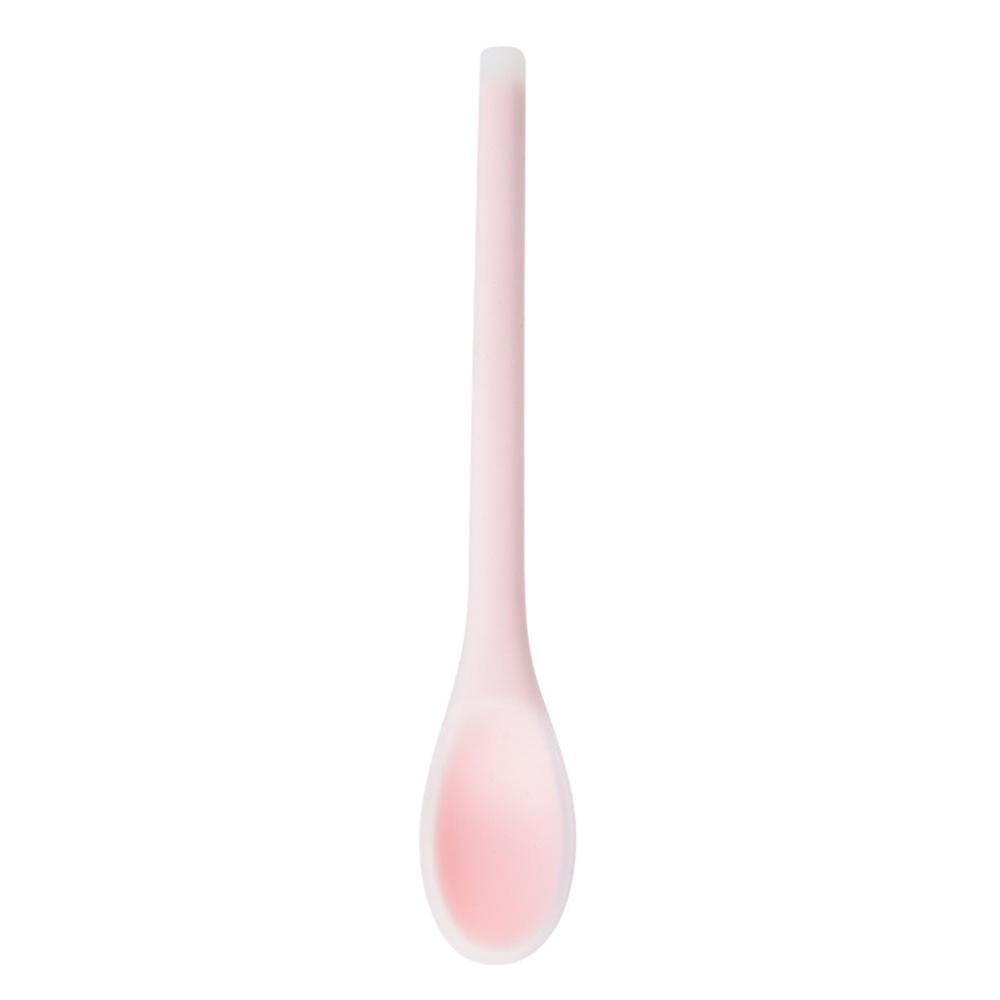 Silicone Spoon Small Spoon with Long Handle Heat Resistant Easy To Clean Non-stick Rice Spoons Tableware Utensil Kitchen Tool