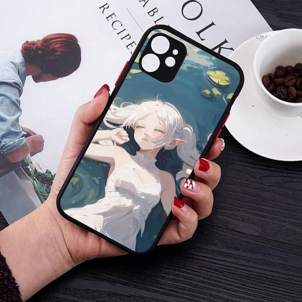 Hot Japan Anime Comics Frieren Phone Case For IPhone 14 11 12 13 Mini Pro Max 8 7 Plus X XR XS MAX Translucent Matte Cover