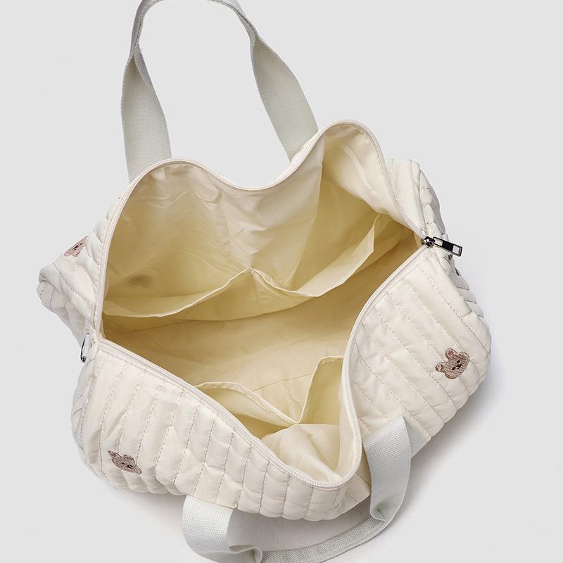 Embroidered Mommy Bag Travel Storage Bag Portable Mother and Baby Travel Mom Bag