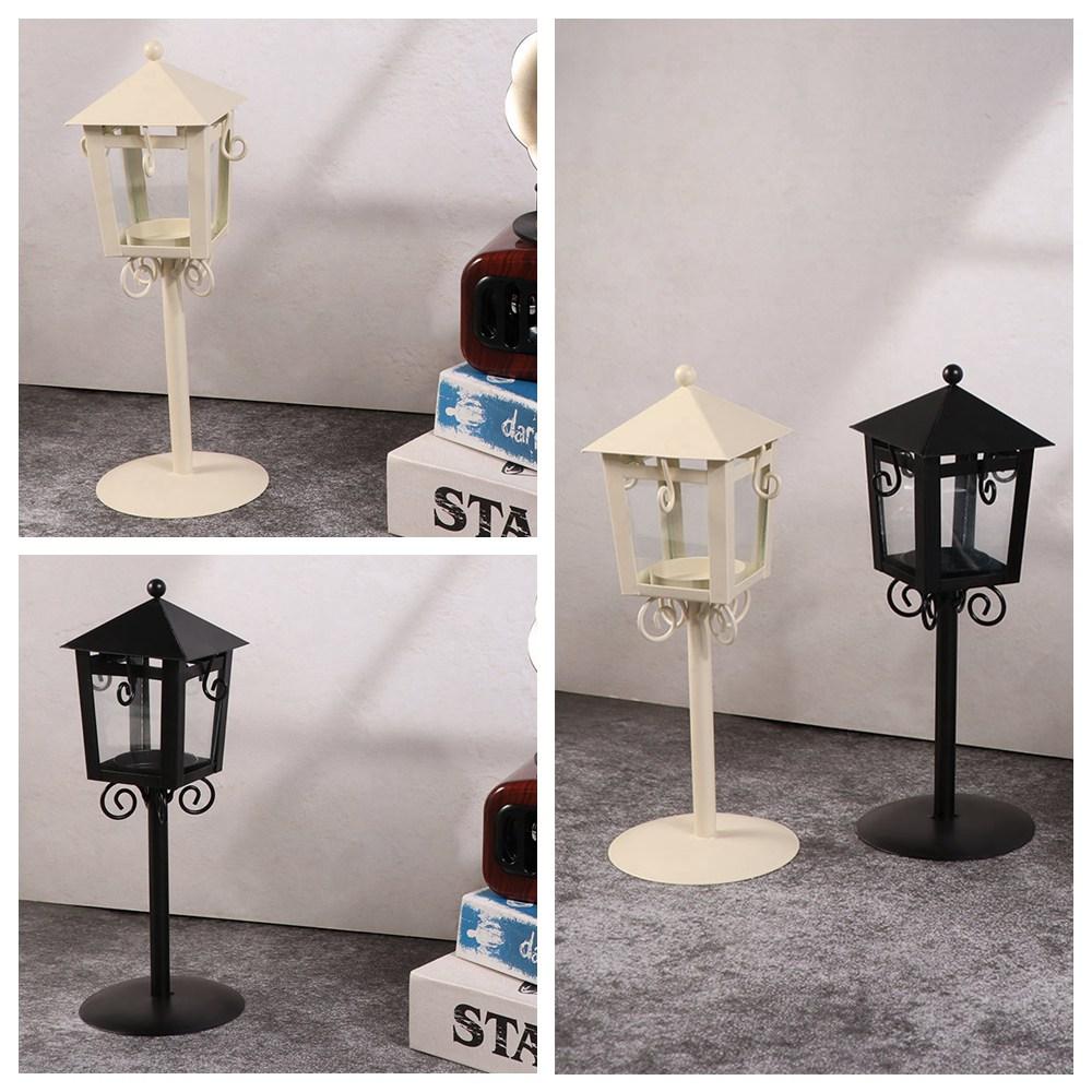 Simple Vintage Candle Holder Candleholders Candle Lantern Modern Romantic Candlestick  for Wedding