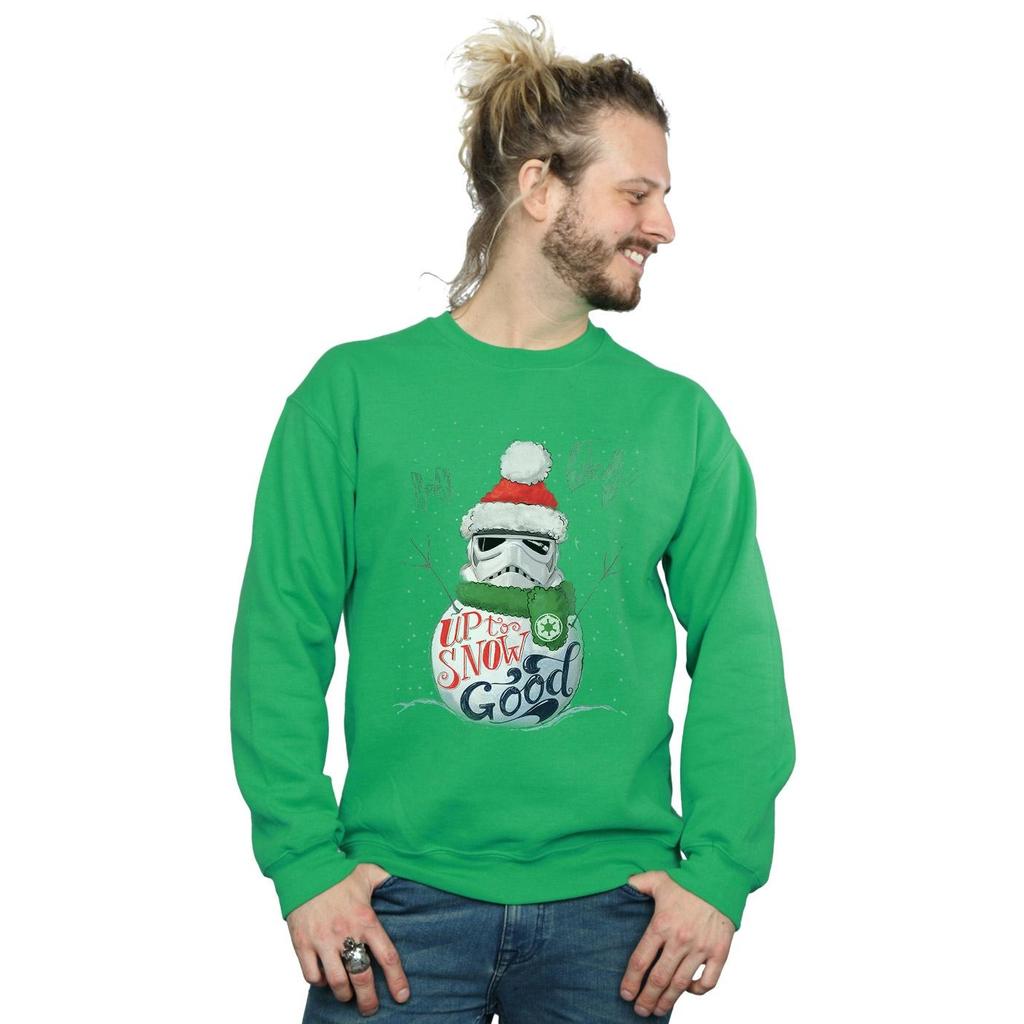 STAR WARS Mens Stormtrooper Up To Snow Good Sweatshirt